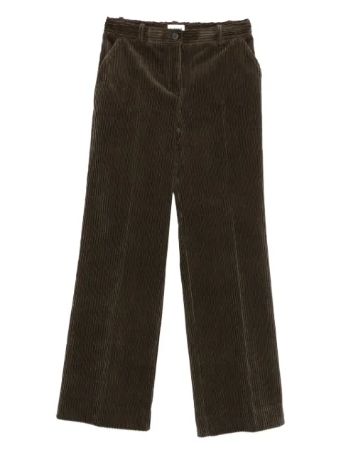 P.A.R.O.S.H. corduroy straight-leg trousers Green D232472