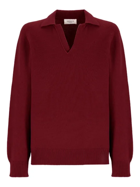 Laneus V-neck sweater Red F5LAMAKP003