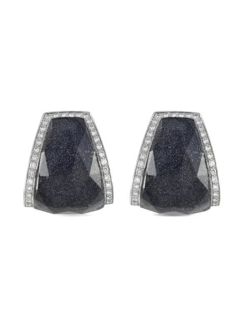 Stephen Webster 18K white gold Crystal Haze diamond clip-on earrings Silver SW18100425