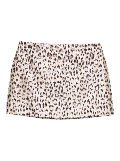 P.A.R.O.S.H. leopard-print mini skirt Neutrals COLEOND630451