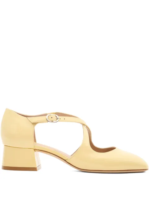 Stuart Weitzman 35mm Clem pumps Yellow SK687PAT
