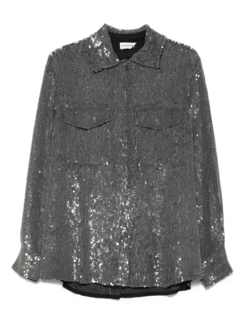 P.A.R.O.S.H. sequin-embellished shirt Grey GADGETD380638