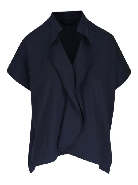 Zero + Maria Cornejo Fin Gaban blouse Blue A25CBC603NAVY