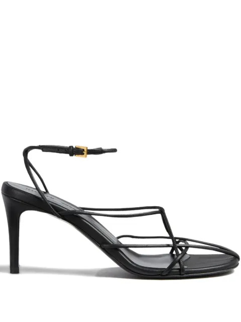 KHAITE 75mm Loulou leather sandals Black F3090942200