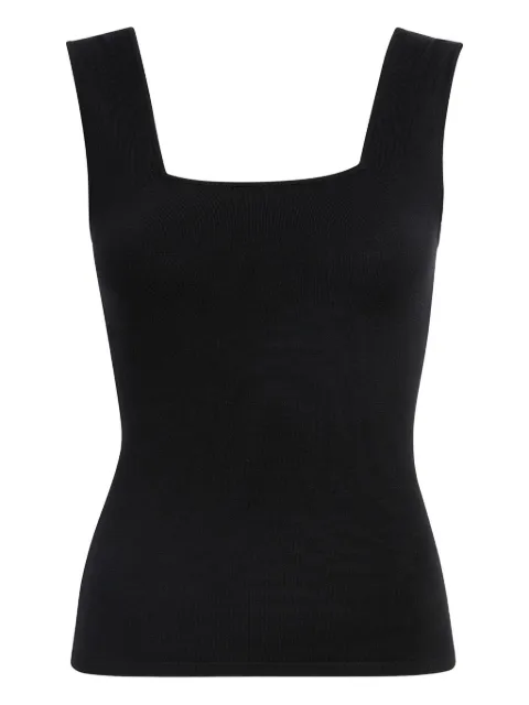 KHAITE square neck Sani top Black 9873511200