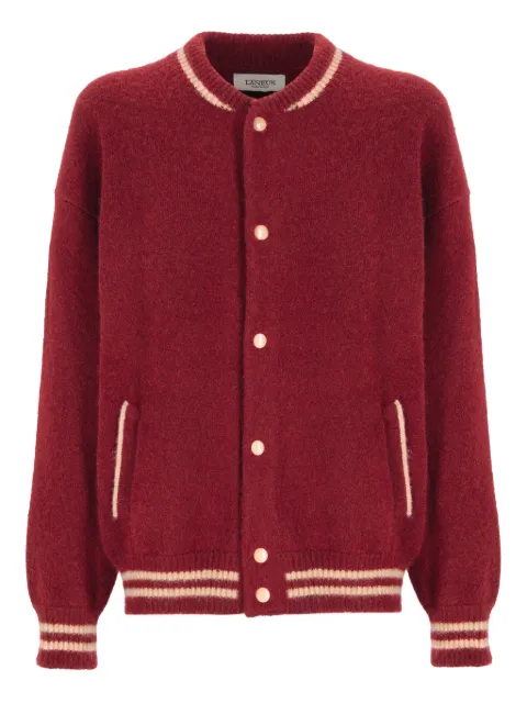 Laneus snap-fastening bomber jacket Red F5LAMAKJ019