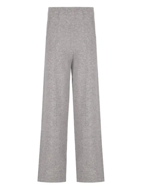 Laneus side-pockets knitted trousers Grey F5LAMAKT021
