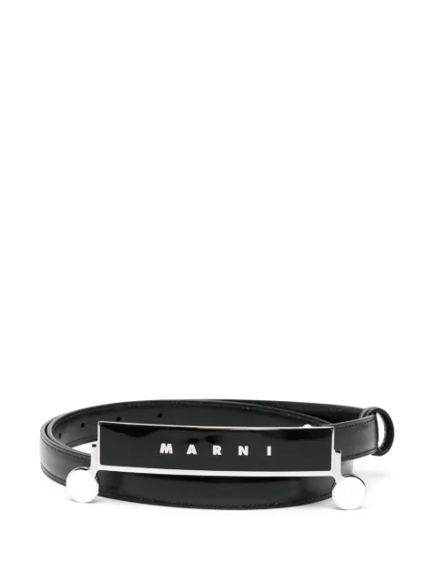 Marni logo belt Black CNMI0060U0P8293