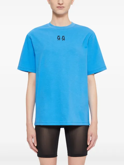 44 LABEL GROUP cotton T-shirt Blue B0030590FA582