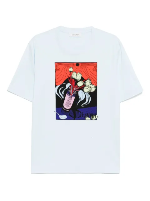 Lanvin printed T-shirt Blue RMTS0115J191E25260