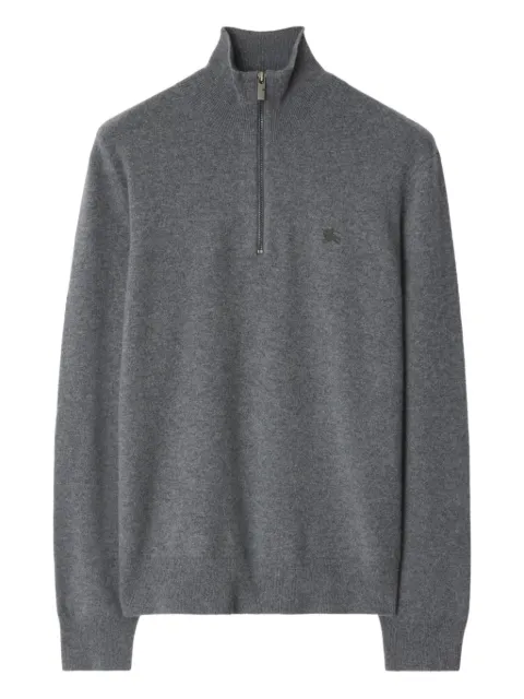 Burberry cashmere blend half-zip sweater Grey 8112132