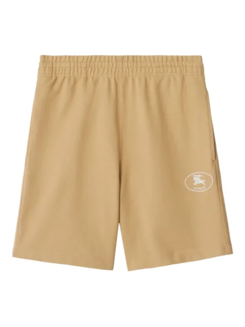 Burberry knight stamp cotton shorts Neutrals 8110587