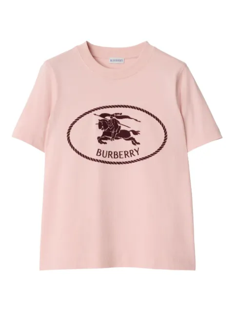 Burberry Knight stamp cotton T-shirt Pink 8110925