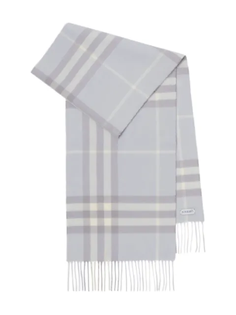 Burberry Check cashmere scarf Green 8112649