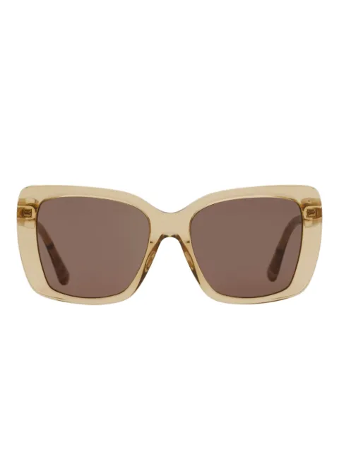 Burberry Eyewear Tubular Check sunglasses Neutrals 4084509