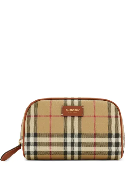 Burberry small Check travel pouch Neutrals 8109811