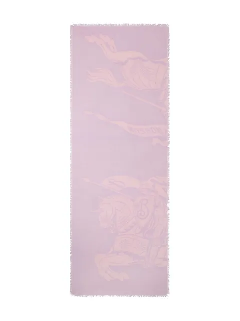 Burberry wide Knight wool scarf Pink 8113027