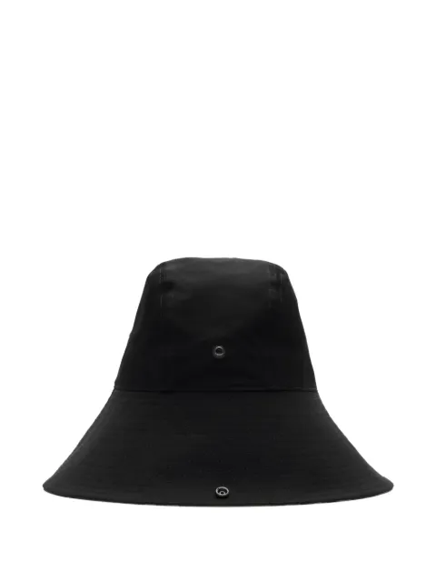 Burberry check brim gabardine hat Black 8112364