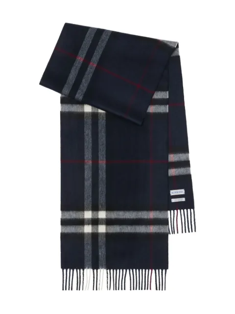 Burberry Check cashmere scarf Blue 8112641