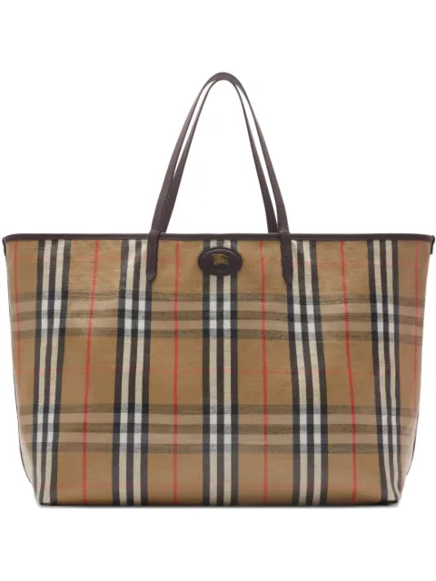 Burberry large Highlands tote bag Neutrals 8112186