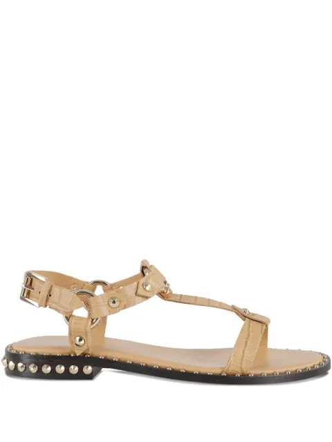 Ash Patsy leather flat sandals Brown PATSYBIS03096