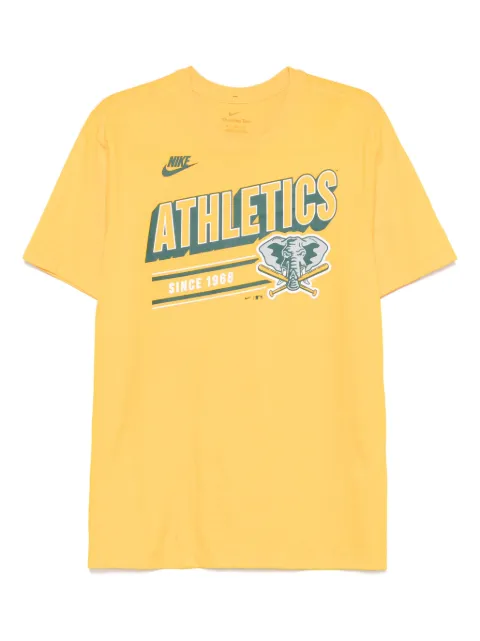 Nike Oakland Athletics Cooperstown T-shirt Yellow N19979QOKACUE