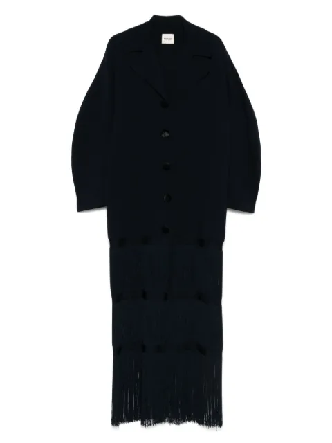 KHAITE fringed coat Blue 9720734358