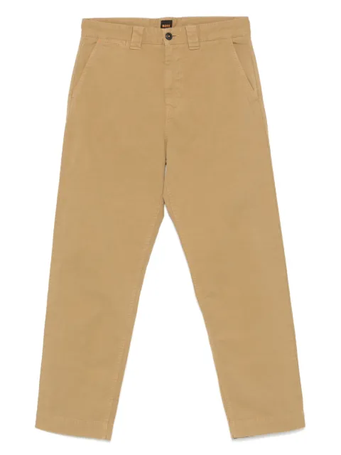 BOSS straight-leg chino trousers Neutrals 50529319