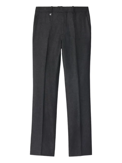 Burberry check-pattern trousers Green 8110546