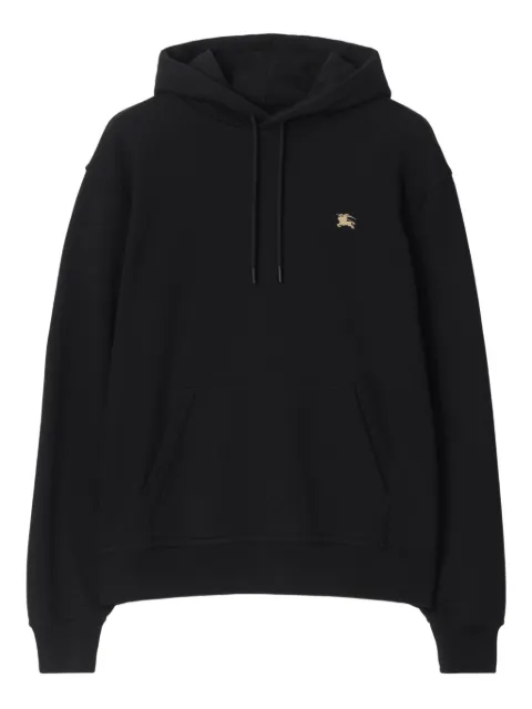 Burberry Equestrian Knight-stitch hoodie Black 8110938