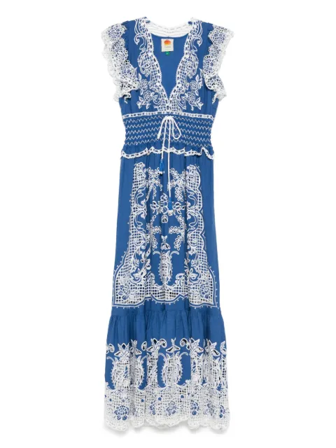 FARM Rio Richelieu maxi dress Blue 343968