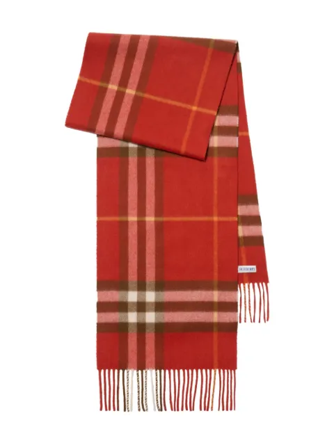 Burberry Check cashmere scarf Red 8112645