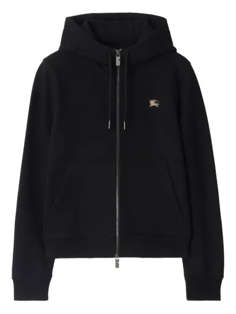 Burberry Knight-stamp cotton zip hoodie Black 8111669