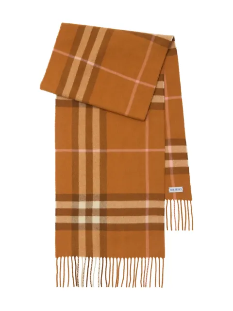 Burberry Check cashmere scarf Orange 8112644