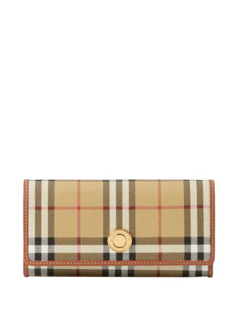 Burberry Check continental wallet Neutrals 8109799