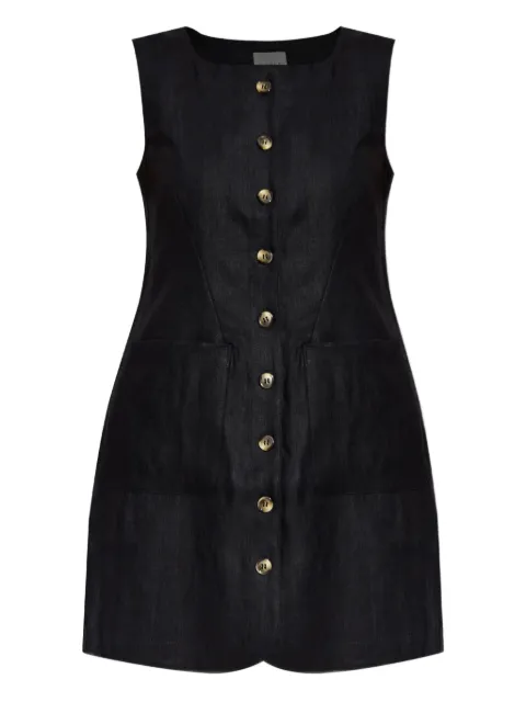 Posse linen mini dress Black PS1442