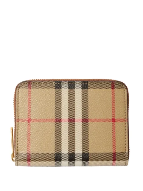 Burberry small Check zip wallet Neutrals 8109810