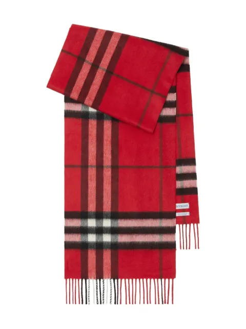 Burberry Check cashmere scarf Red 8112640