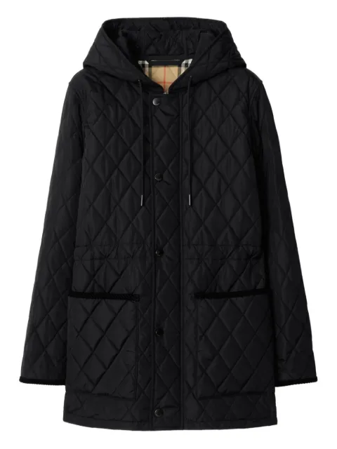 Burberry quilted hooded jacket Black 8110531