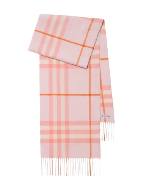 Burberry Check cashmere scarf Pink 8112635