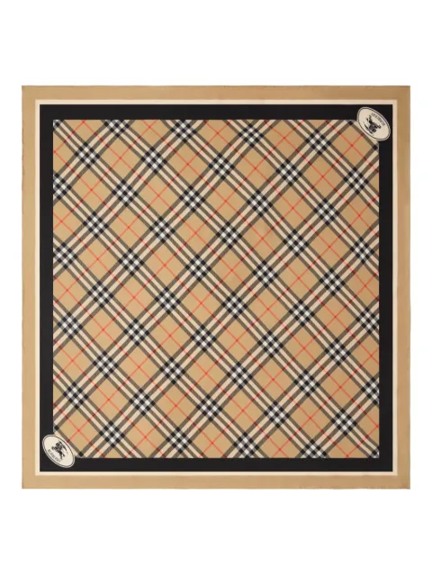Burberry Check silk scarf Brown 8113048