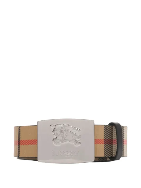 Burberry checked reversible belt Neutrals 8112217