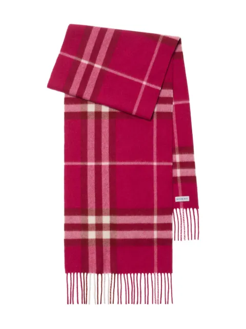 Burberry Check cashmere scarf Pink 8112709