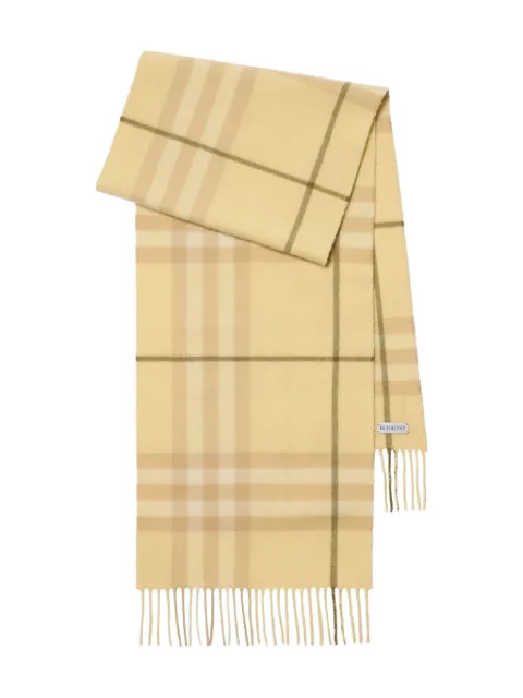 Burberry Check cashmere scarf Yellow 8112710