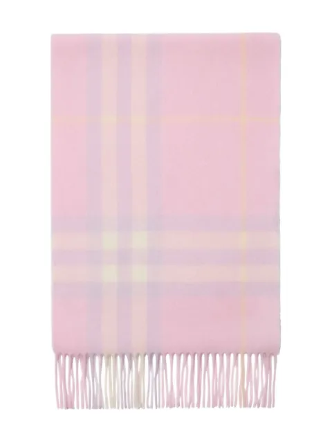 Burberry Check cashmere scarf Pink 8112651