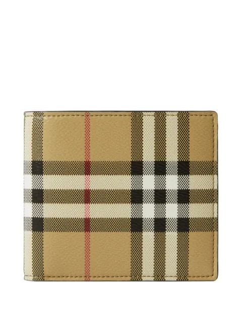 Burberry Check bifold wallet Neutrals 8113133