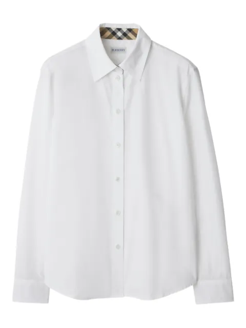 Burberry regular fit cotton poplin shirt White 8111217