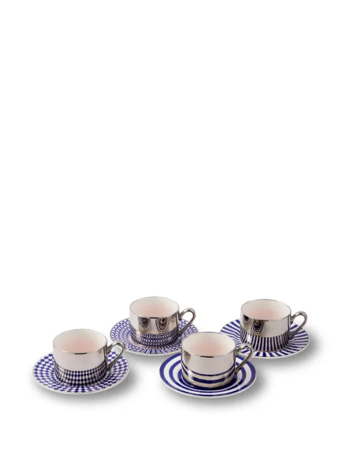 POLSPOTTEN Aunty coffee set (set of four) Blue 230400629