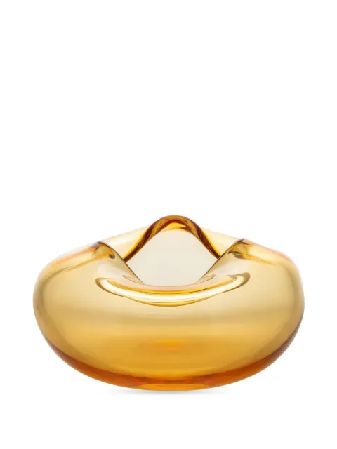 Gardeco Ocean Vidrio sculptured glass vase Yellow CDO19798