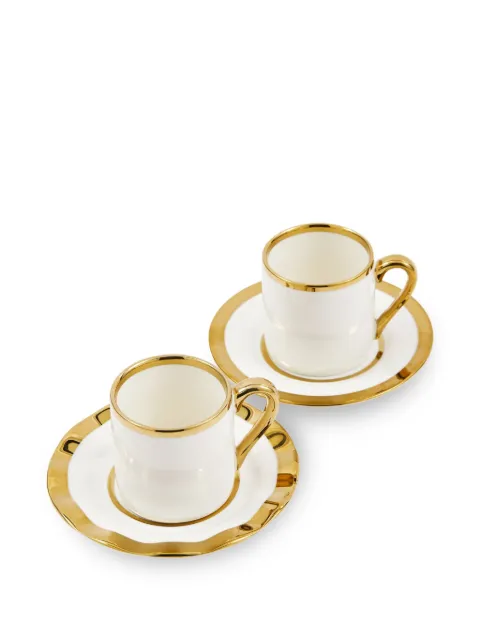 POLSPOTTEN Golden Finds espresso cup (set of four) White 230400636